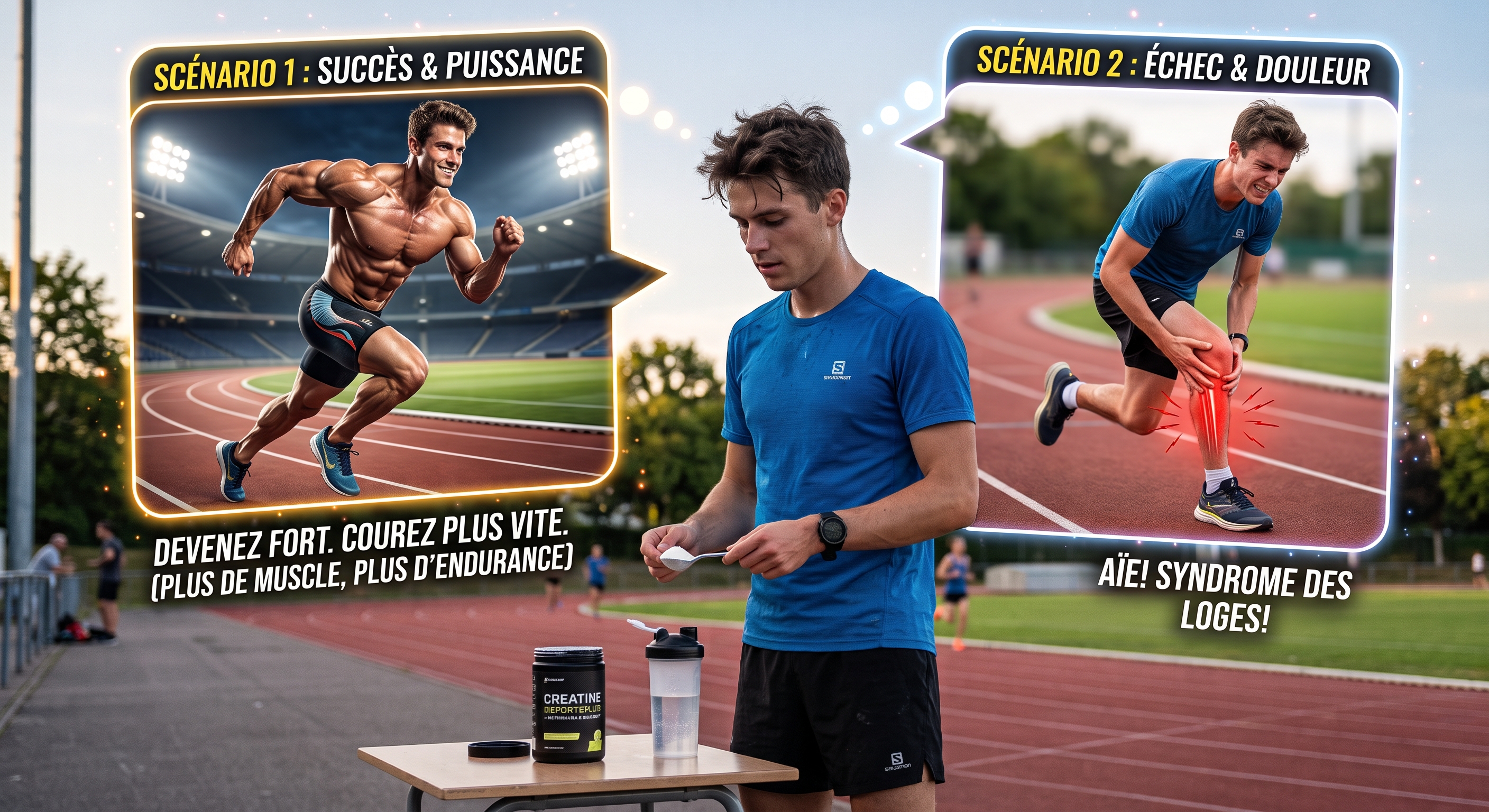 Prendre de la créatine lui a créé un syndrome des loges ? 